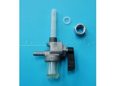 GARELLI , KREIDLER, PUCH MOPED 12mm x 1mm FUEL TAP with On, Off, Reserve, and Inspection Bowl