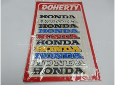 Honda Moped Coloured Frame, Tank Labels (Pair) - Clearance Stock 1