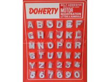 Original Number Plate Letters