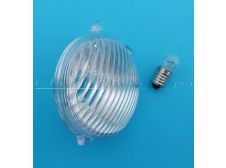 Velo Solex 330,660,1010,1400,1700,2200 Round Front Light Lens with bulb