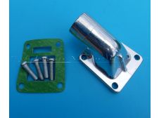 Peugeot 103 SP / MVL Moped Carburetor to Engine Inlet Manifold Pipe wit Gasket and Screws (17mm)