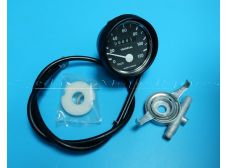 Mobylette MBK 51 Super Speedometer Speedo Meter round type complete with drive (120Km/H)