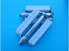 Velo Solex White Pedals French Thread Size 14x1.25 mm (Union - Lyotard type)