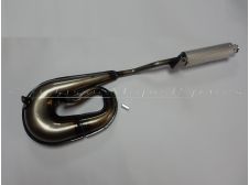 Piaggio Ciao Performance Snake Exhaust with Aluminium Can Silencer D.50