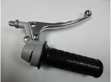 New Throttle and Ball End Brake Lever in Dark Grey 22 mm internal diameter