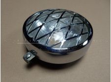 Mobylette SP94 TT e, SP50 Chrome Front Headlight Assembly with Luxor 130 Lens part 18943