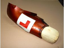 Motobecane Mobylette Right Hand Side Legshield with White Flap with "M" Logo