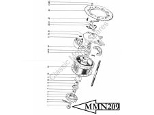 Raleigh RM6 Rear Wheel Nut Part Number MMN209