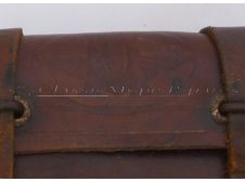 Extremely Rare Rear Motobecane Embossed Leather Tool Bag for Early Mobylette AV3 from 1949-52