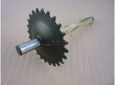 Peugeot 103 SP, 104, MVL Etc Pedal Axle with 24 Teeth