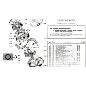 Motobecane Mobylette Variable Clutch Internal Shim Washer Part 14562