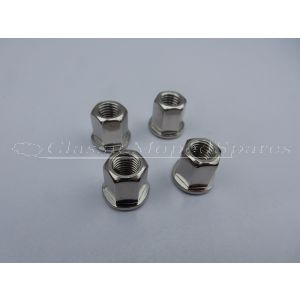 Mobylette, MBK, Peugeot Engine Cylinder Head Nuts (Set of 4, 7mm by 12.5mm high)