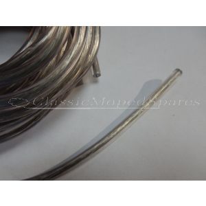 Universal Moped HT Lead Ignition Electrical Wire with CLEAR TRANSLUCENT SLEEVE for use with coils and spark plug caps (Price per foot / 30 cm) 