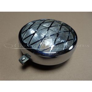 Mobylette SP94 TT e, SP50 Chrome Front Headlight Assembly with Luxor 130 Lens part 18943