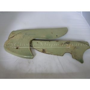 Early Mobylette Motobecane Set (Pair) AV32 S, AV32 M Chainguard Side Panels Covers, Super Rare Original