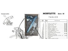 Genuine Rare Mobylette Leg shield Brackets for Series 40/50 Part 20950