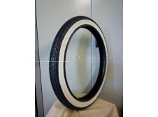 [18 inch] 2.25 - 18 (2 1/4 - 18) Classic White Wall Tyre 2.25-18
