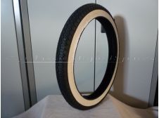 Mobylette Weeky M11 Whitewall Tyre 2.25-16 Rear