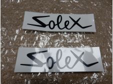 Velo Solex Frame Labels in Black (Pair) for White Coloured models