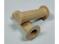 UNIVERSAL MOPED MAGURA STYLE REPLACEMENT HANDLEBAR GRIPS (PAIR) IN CREAM