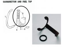 Raleigh RM7 Wisp Fuel Tap O Ring Seal and Retaining Securing Clip Spring MTH244