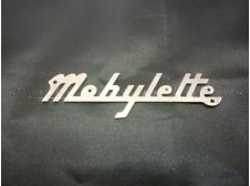 Mobylette Moped Frame, Chain Cover Moped Silver Logo Badge to original template