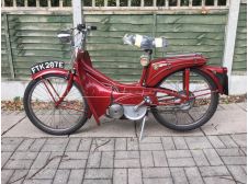 Raleigh Runabout RM6 De Luxe Moped in Red with V5c NOW SOLD