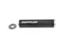 Moped Scooter Doppler Black Universal Exhaust Tailpiece Silencer System