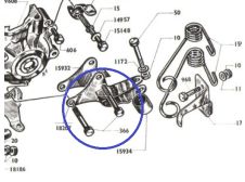 Mobylette AV7 Engine Crankcase Bolt Part Number 366 (7mm  x 1 x 47mm)