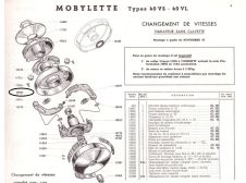 Mobylette 40VS, 40VL, 50VS, 50VL Clutch Plate Flange Part Number 20683