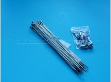 NEW Mobylette Motobecane AV42 Moped Replacement Front Wheel Rim Spokes (x28) Set 230mm x 2.5mm