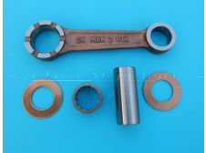 Mobylette MBK51 Crankcase Piston Connecting Arm Conrod with Bearings for electronic ignition models
