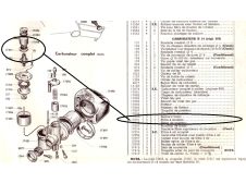 Early Mobylette H14 Carb Filter Part Number 17091