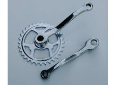 Mobylette Right Pedal Sprocket and Left Crank Arm. AV85,AV88,AV89 and others