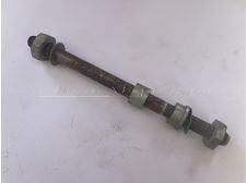 Mobylette Rear Axle 157mm long x 10mm Part Number 14290 (with fittings)