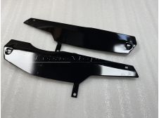 Genuine Mobylette Motobecane MBK 51V Black Chain Guard Side Panels Covers  (Right and Left)