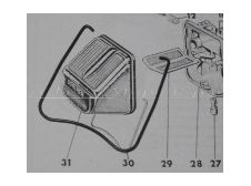 Large Raleigh RM4,RM6,RM7,RM8,RM9 Runabout Wisp Gurtner Carburettor Airbox clip MTA165