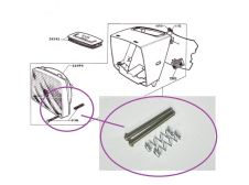 Mobylette 40,50,88 Trapezoid Headlight Fixing Screws and Springs Kit part 21206