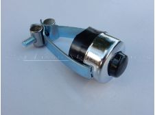 Universal Chrome Horn or Stop, Kill Switch Push Button to fit 7/8 with BLACK BUTTON