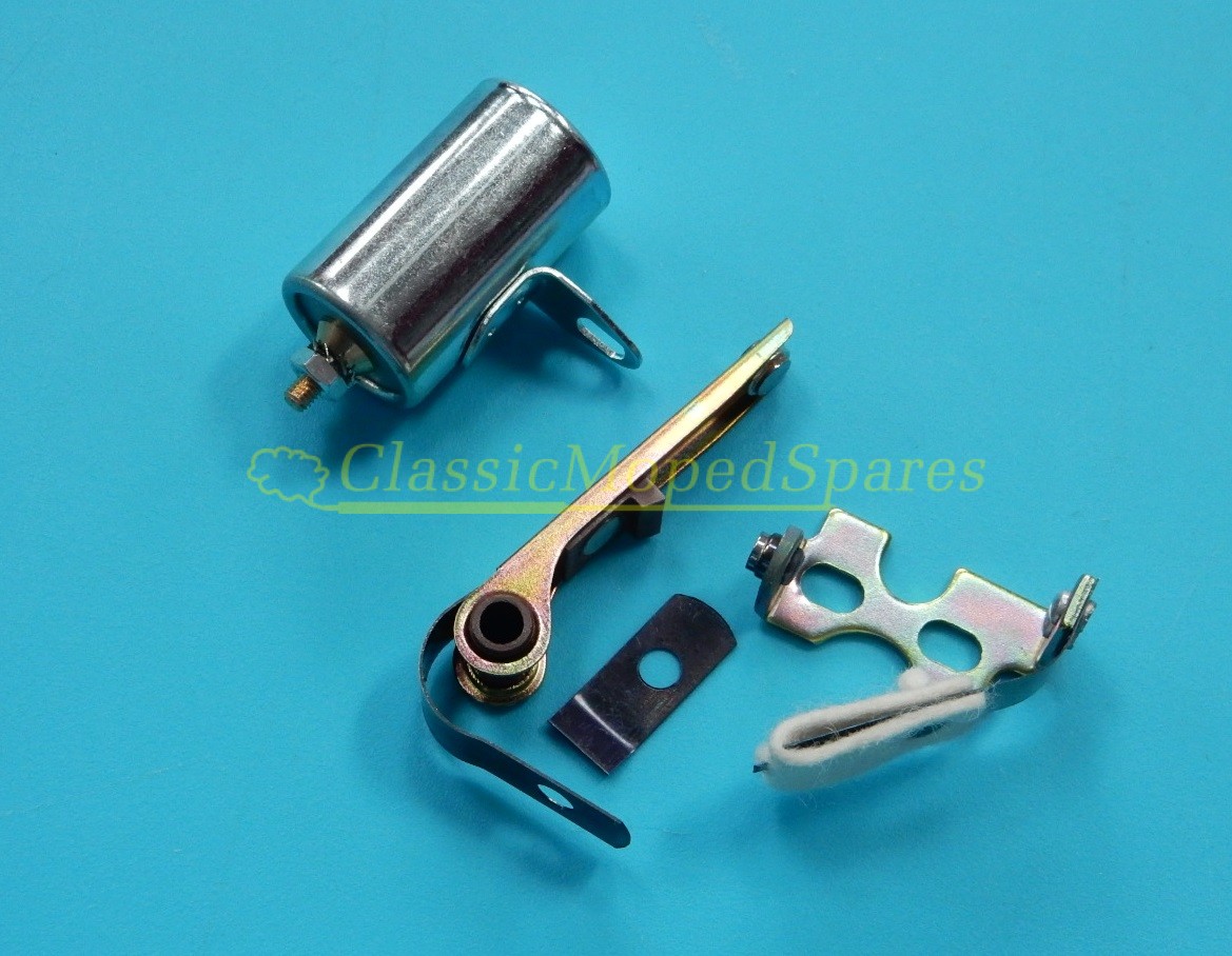Velosolex Solex Autocycle Condenser & Contact Points Breaker Set Kit Pack  (no lead)