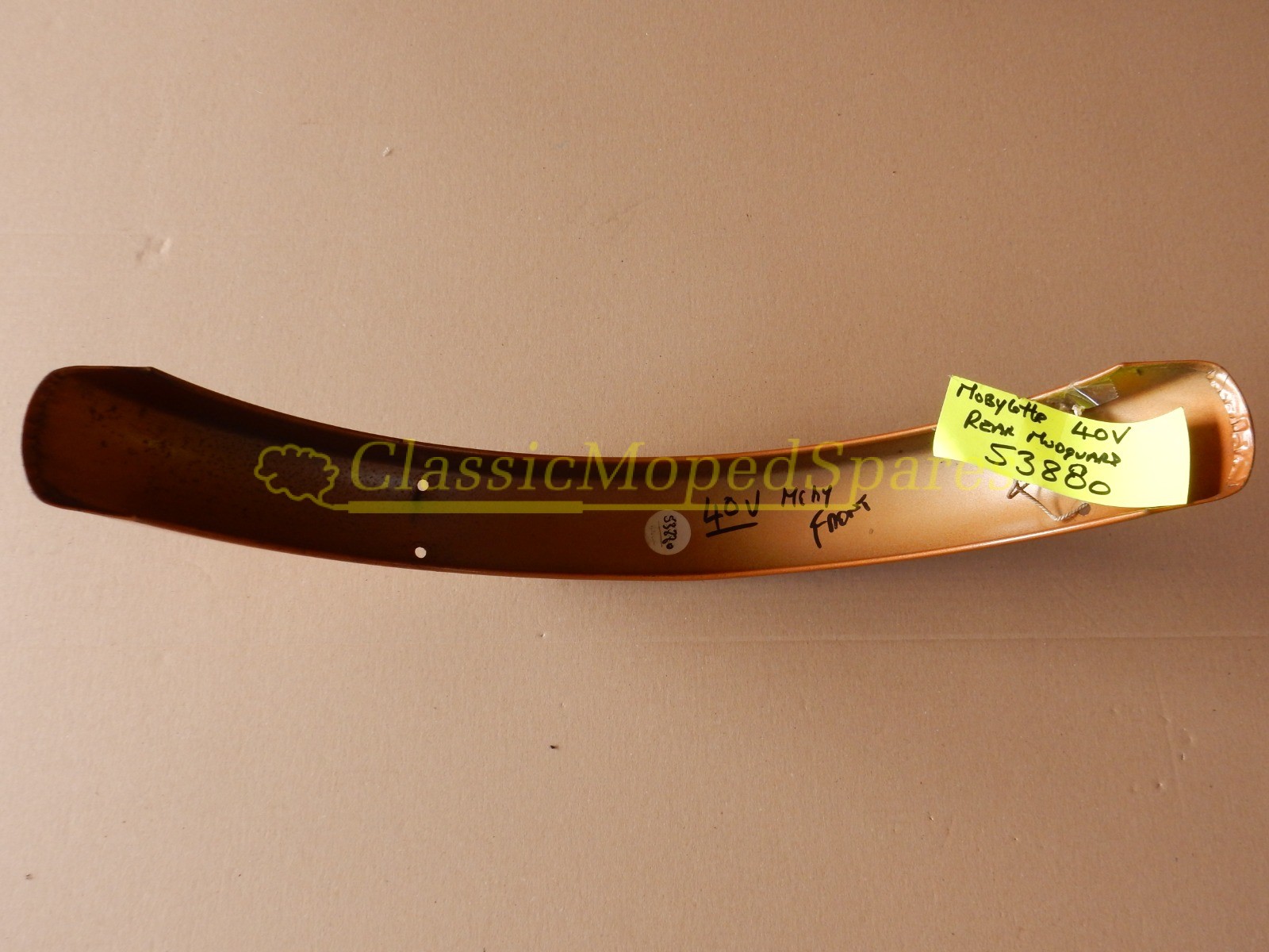 Motobecane Mobylette 40V Front Mudguard in Original Orange/Red Part Number 53880 - Image 7