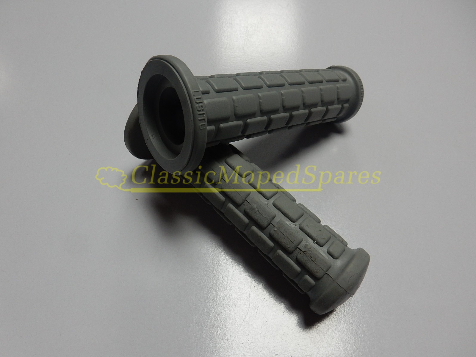 Peugeot 103 Grey Handlebar Grips with brick pattern