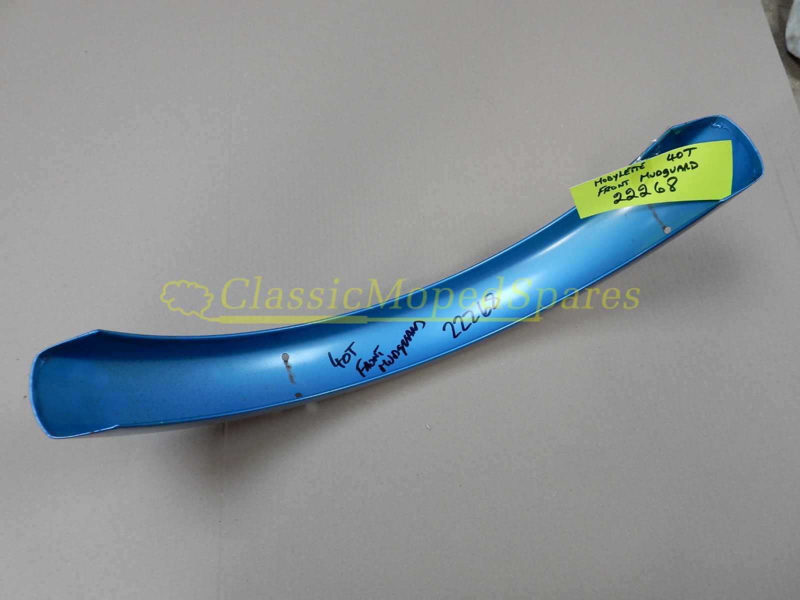 Mobylette Series 40, H40, H40TS, H40VS Front Mudguard in Metallic Blue Part Number 22268 - Image 3