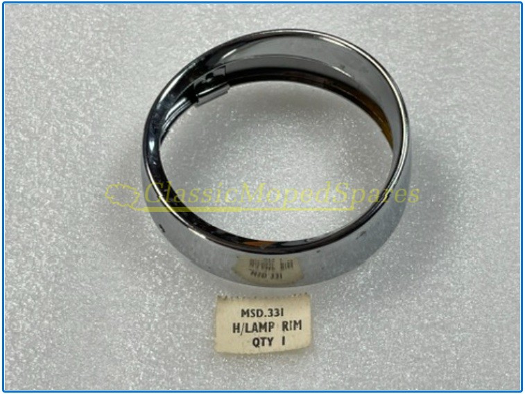 Raleigh RM6 Runabout, RM7 Wisp Sturmey Archer Headlight Rim MSD331 - Image 3