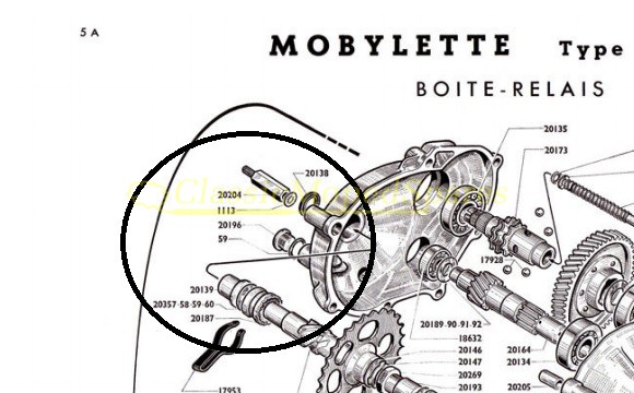 Mobylette Relay Box Level Washer Part Number 59
