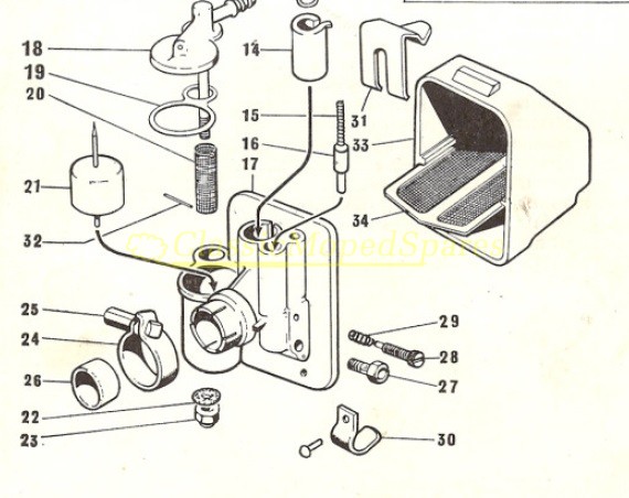 Genuine Original Extremely Rare Raleigh RM4,RM6,RM8 Early Mobylette Gurtner BA10 Carburettor Airbox MTH127 (Read Description) - Image 3