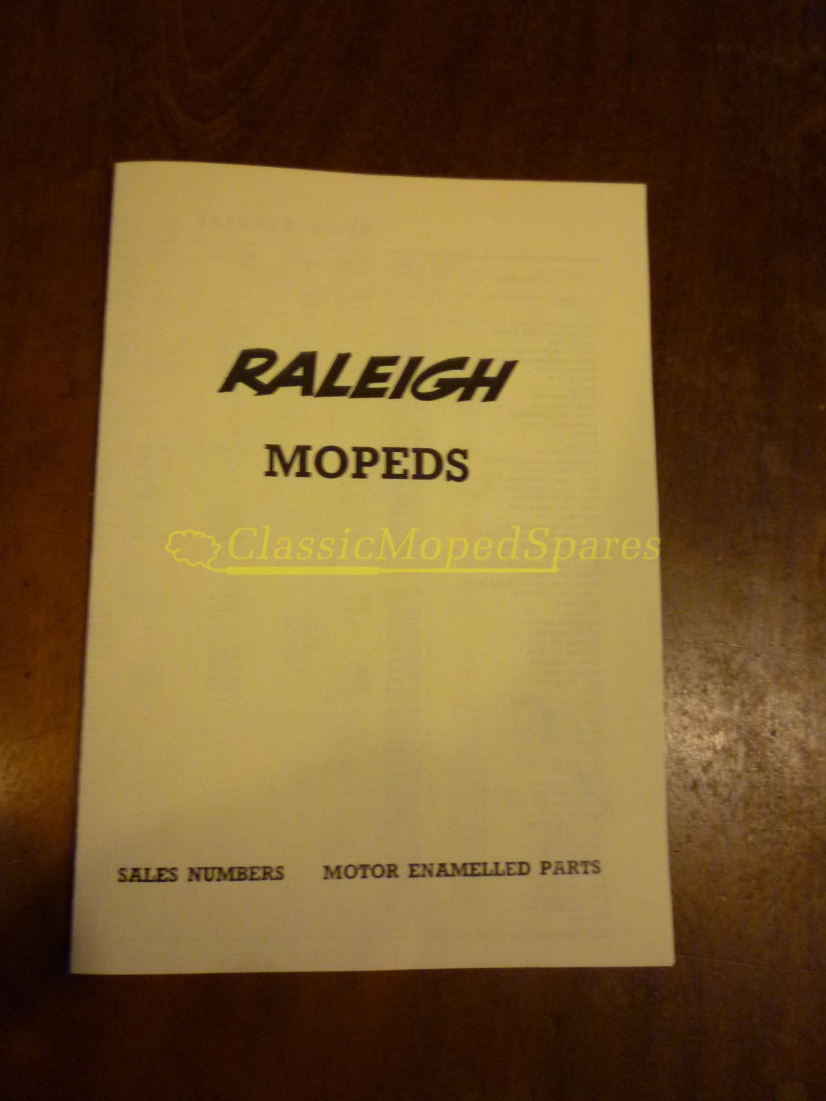 Raleigh RM4,RM5,RM6, Runabout,RM8,Phillips Panda Gadabout, Norman Nippy Lido Paint Guide