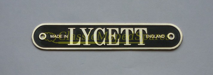 BSA Small / Large Lycett Lycette Saddle Logo 'Lycett Made in England'