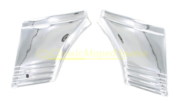 Peugeot 103 and SPX Chrome Tool Box Covers (Pair)