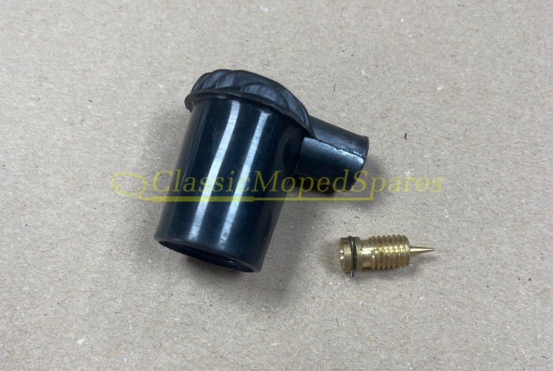 Universal Mobylette, Raleigh, Moped Spark Plug Cap in Black Plastic